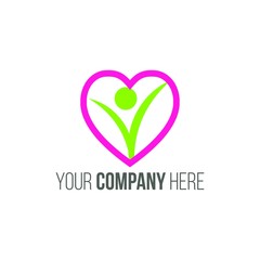 Charity Care Give Giving Help Vector Icon Logo