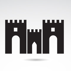 Castle vector icon.