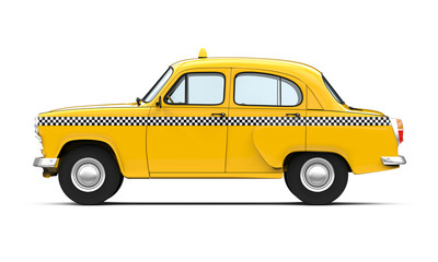 Obraz na płótnie Canvas Vintage Yellow Taxi