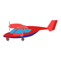 Light aircraft vector illustration.