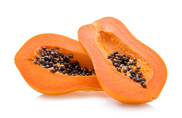 papaya isolated on a white background