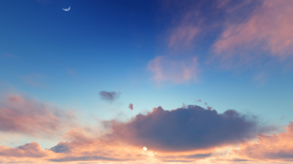 Cloudy blue sky abstract background, blue sky background with ti