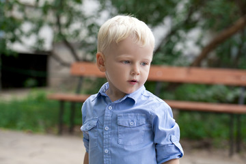 Close up, Blonde baby boy