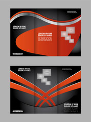 Tri-fold Brochure and Catalog Vector Design Template
