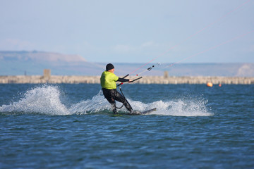 kitesurfer in Portland Harbour © Jenny Thompson