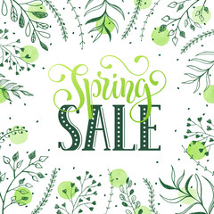 Spring sale card