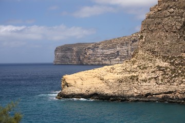 Cliffs of Gozo Island, Malta