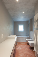 Fototapeta na wymiar Modern bathroom with bathtub