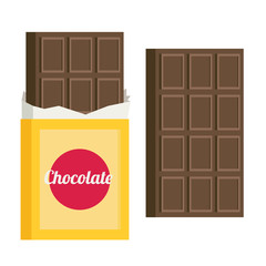 Chocolate, flat style vector