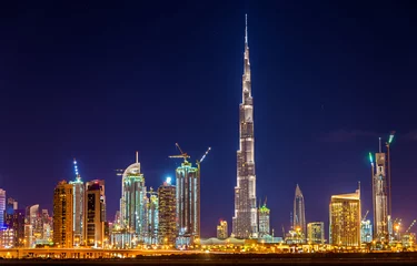 Night view of Dubai Downtown
