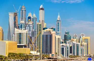 View of Jumeirah district in Dubai, UAE
