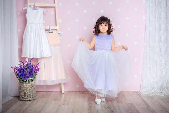  little girl in princess dress
