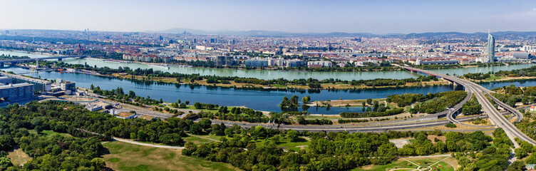 Fototapeta na wymiar Panorama Wien 