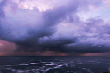Approaching storm clouds