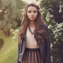 Naklejka premium Pretty girl