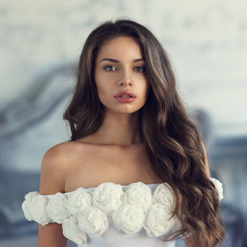 Portrait of prety lady