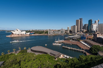 Sydney city skyline and harbour