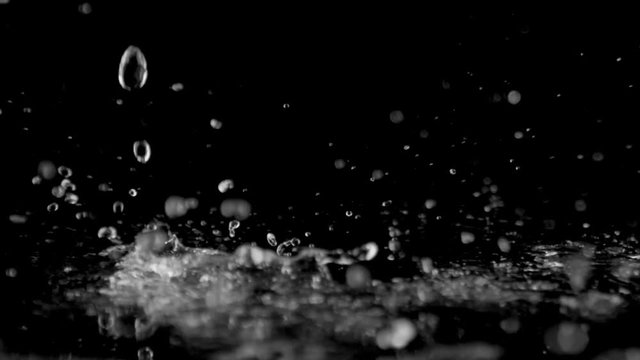 water drops in slow motion