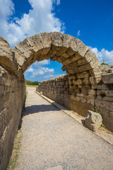Fototapeta premium ruins in Ancient Olympia, Elis, Greece, Europe