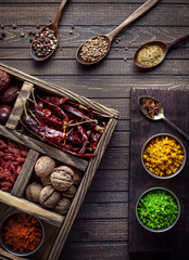 Spices in the box