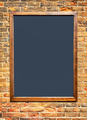 old empty black board