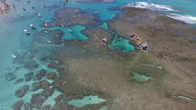 Aerial View of Porto de Galinhas, Pernambuco, Brazil