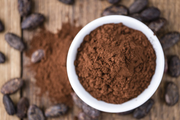 Portion of Cocoa powder