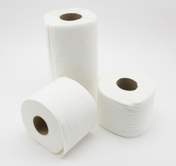 tissue a white background