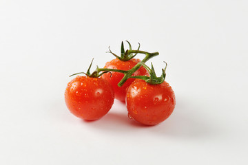 cherry tomatoes on vine