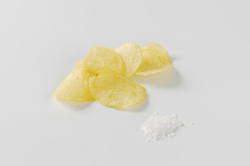 Salted potato chips