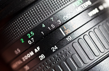 Close-up of camera lens