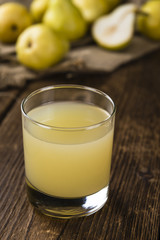 Fresh made Pear Juice