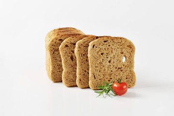 sliced whole grain bread