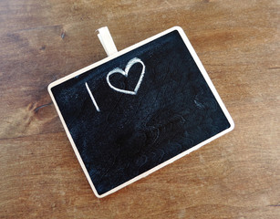 I love writing with copy space on a blackboard