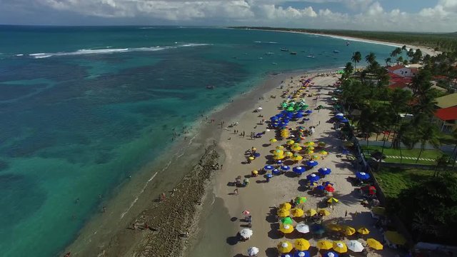 Aerial View of Porto de Galinhas, Pernambuco, Brazil