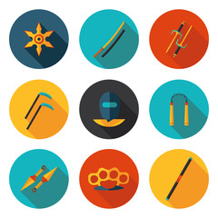flat icons ninja