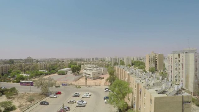 Sliding time-Lapse of a simple city neighborhood in Israel