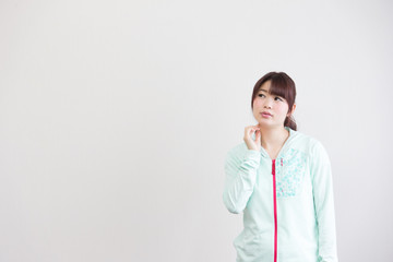 マラソンウェアの女性