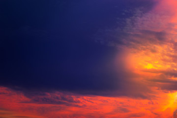 Fototapeta premium Painted sky