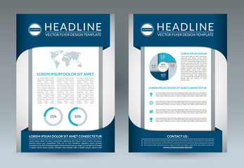 Brochure flyer design layout template. A4 size