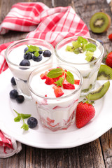 yogurt and fruit