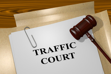 Traffic court concept