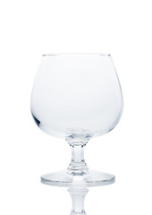 glass of brandy isolated