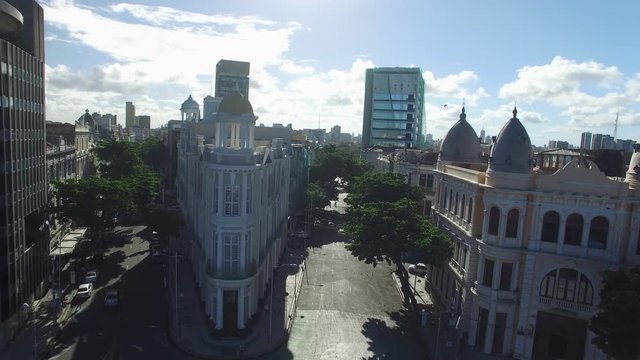 Aerial View of Marco Zero Square, Recife, Brazil