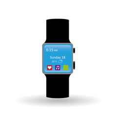 smart watch icon design, vector illustration