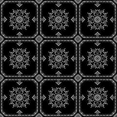 Elegant dark antique background image of 
square frame spiral flower