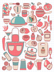 Cooking Doodle style elements