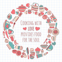 Cooking Doodle style elements