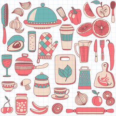 Cooking Doodle style elements