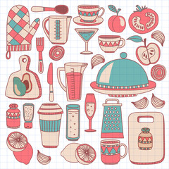 Cooking Doodle style elements